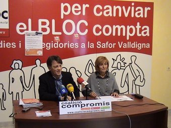 Josep Maria Moya i Anna Miñana en conferència de premsa. CEDIDA