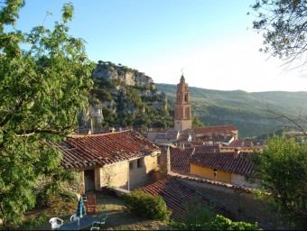 Vista de Xiva de Morella des de la rodalia del poble. EL PUNT-AVUI