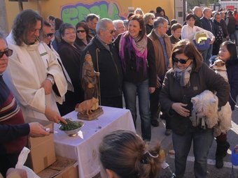 inici del passacarrer organitzat després de la benedicció dels animals. CEDIDA