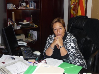 Conxita Campoy fotografiada ahir al matí en el seu despatx de l'Ajuntament de Malgrat. T.M