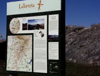 Rètol indicatiu de la Terreta, al Pallars Jussà. ACN