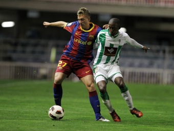 Gerard Deloufeu ja va debutar amb el filial al Miniestadi contra el Còrdova (4-1). /  FC BARCELONA