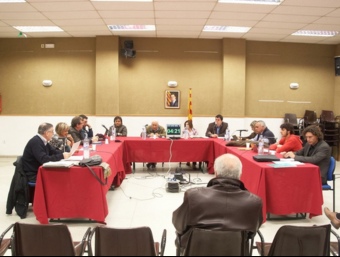 Imatge de la sessió plenària del pressuposto municipal del 2011 de l'Ajuntament de Sant Pol de Mar.