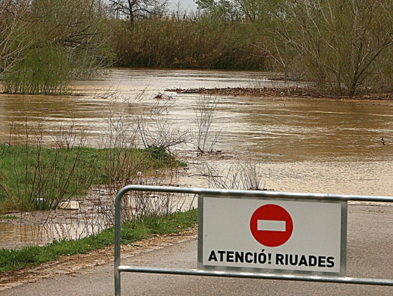 Augment del riu la Muga, a Vilanova de la Muga MANEL LLADÓ / ARXIU