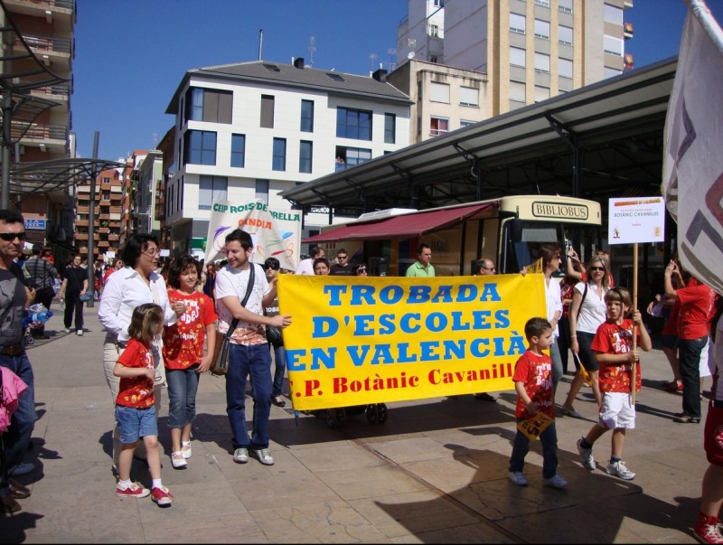 Imatge de la Troba d'escoles en valencià celebrada a Gandia l'any passat. ARXIU