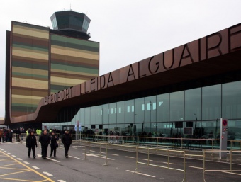 Imatge de l'aeroport de Lleida-Alguaire el dia de la seva inauguració. ACN