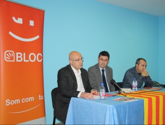 Josep Crespo i Enric Morera en la presentació de la candidatura. CEDIDA