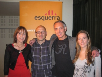 Rosa Funtané, Jordi Chimisanas, Claudi De José i Sara Corominas, número 1, 2, 3 i 4 de la candidatura d'ERC J.G.N