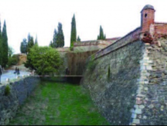Imatge virtual del castell d'Hostalric. AJUNTAMENT D'HOSTALRIC