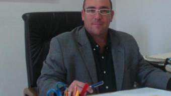 Josep Antoni Frias, al despatx de l'alcaldia. M.T