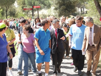 Una imatge de la passejada per la Universitat Autònoma de Barcelona. JORDI LÓPEZ / SGE