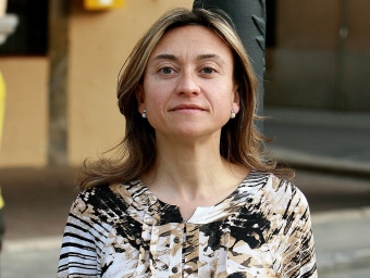 Alba Serra, la cap de llista de CiU per a Amer. MANEL LLADÓ