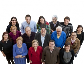 Imatge de família de la candidatura de CiU de Sant Pol de Mar a les eleccions municipals. CIU SANT POL