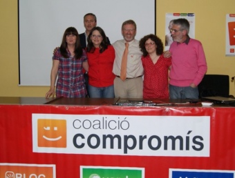 Alguns dels components de la candidatura Compromís per Torrent. CEDIDA