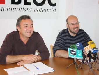 Crespo i Mascarell en conferència de premsa. ARXIU