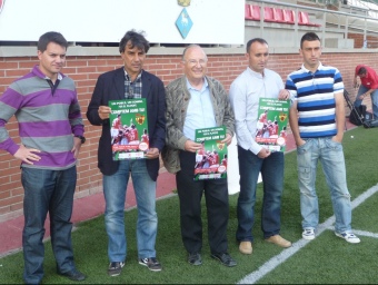 D'esquerra a dreta, Yago Aguilar, Josep Maria Nogués, Josep Mir, Kiko Ramírez i Iván Cristino.  E.T