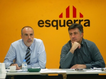 Joan Ridao i Joan Puigcercós, els dos màxims dirigents actuals d'ERC QUIM PUIG / ARXIU
