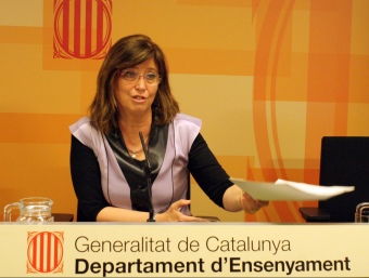 La consellera Irene Rigau al Departament d'Ensenyament. ACN