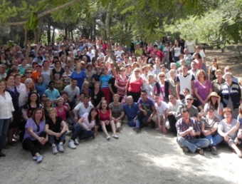 Foto de conjunt dels participants en la Festa de la Primavera d'enguany. M.J. PELAYO