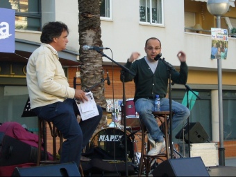 Lluís Giralt i Carles Campuzano, ahir a Ribes L.M