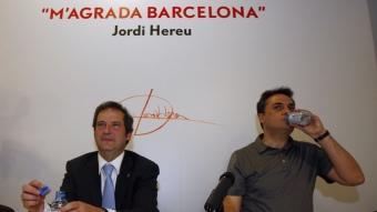 Hereu i Martí, en una reunió de la Federació del PSC de Barcelona posterior a la derrota electoral del 22 de maig ORIOL DURAN