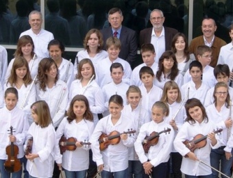 La Jove Orquestra del Gironès, el dia de la presentació oficial a Fornells de la Selva. ARXIU
