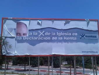 Mural publicitari en qüestió situada a la rodalia de l'escoleta número 10. CEDIDA