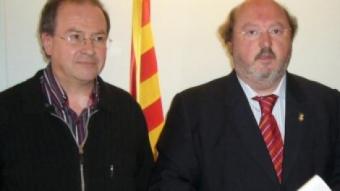 Fonalleras (ERC) i Soler4 (CiU), poc després de la moció de censura que van impulsar el 2008. J.T