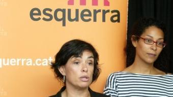 La candidat d'ERC a Girona, Blanca Palmada, en una roda de premsa el passat 7 de juny JOAN SABATER