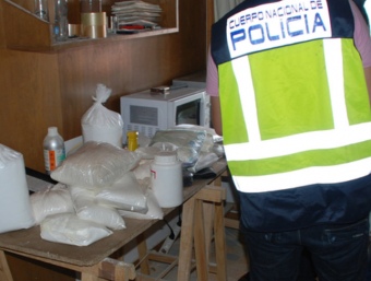 Els laboratoris casolans desmantellats per la policia CNP