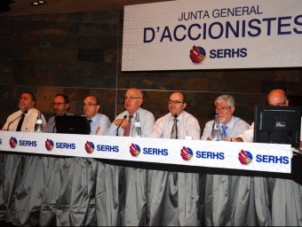 Imatge de la junta d'accionistes celebrada el dia 15 al Castell Jalpí d'Arenys de Munt. SERHS