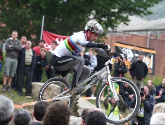 Finals de la copa del món de trial en bicicleta a Ripoll. LLUÍS SERRAT