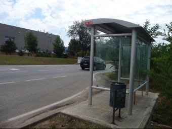 Detall del tram de la carretera B-124, entre Castellar del Vallès i Sabadell, que serà desdoblat M.C.B