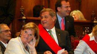 Fernández Díaz bromeja amb la presidenta del Parlament, Núria De Gispert Q.P