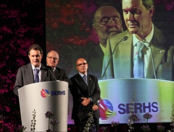 Artur Mas en el discurs del sopar de cloenda dels 35 anys del Grup Serhs celebrat dimarts a Arenys de Munt. GRUP SERHS