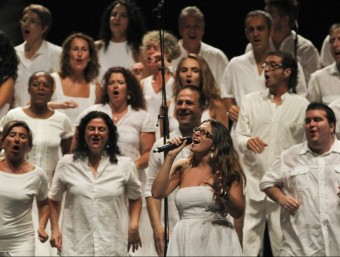 The Gospel Viu Choir, amb noranta cantaires de tretze comarques catalanes, l'any passat a Cambrils D. BALAGUER
