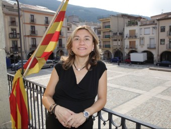 Alba Serra, (CiU) és l'alcaldessa d'Amer. J.S