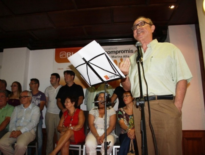 Moment de la intervenció de Sebastià García. C. MARTÍNEZ