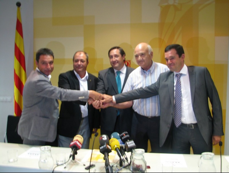 L'aliança comercial es va presentar ahir a la seu de la conselleria a Lleida. DAAM