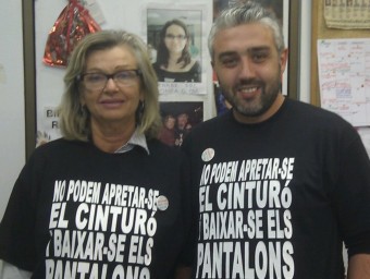 Loles Ripoll i Juanma Ramon en una anterior reivindicació política. EL PUNT AVUI