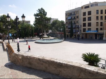 Plaça d'Espanya a la localitat de Burjassot. ESCORCOLL