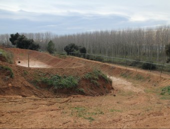 El circuit de motocròs de Verges, en una imatge d'inicis d'aquest any E.A