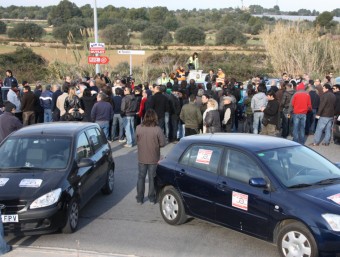 Més de 400 cotxes han participat en la protesta contra les sancions del radar ACN
