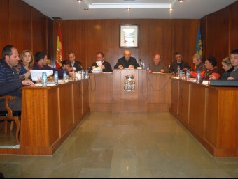 Sessió del Plenari de gener de l'Ajuntament de Banyeres de Mariola. B. SILVESTRE