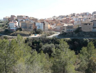 Vista de Rasquera, a la Ribera d’Ebre, que podria acollir un conreu de cànnabis José Carlos León