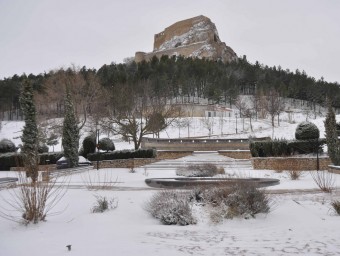 Castell de Morella vist des del parc de la part baixa de la vila. EL PUNT AVUI