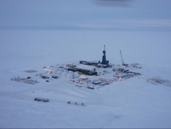 Vista aèria d'una explotació de gas natural no convencional a l'estat d'Alaska, als EUA  ARXIU