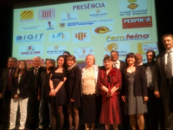 Premiats, jurats i polítics a la Nit literària de Sant Jordi de Perpinyà A.R