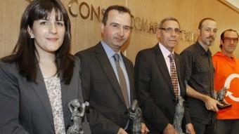 L'entrega dels premis Empordà va tenir lloc ahir a la seu del Consell Comarcal a Figueres emmarcada en els actes del Dia de la Comarca LLUÍS SERRAT
