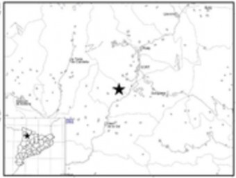 Imatge de l'epicentre del sisme, situat prop de Sort ACN